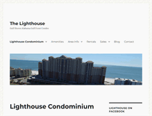 Tablet Screenshot of lighthouse-condo.com